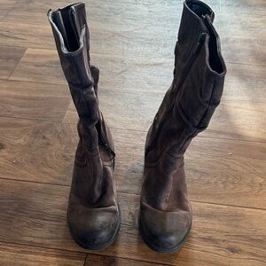 Clarks Dark Brown Over the Knee Boots